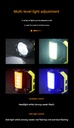 P50 strong light searchlight Type-C charging outdoor high-power detachable 4*18650 battery LED portable lamp