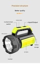 P50 strong light searchlight Type-C charging outdoor high-power detachable 4*18650 battery LED portable lamp