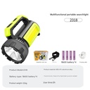 P50 strong light searchlight Type-C charging outdoor high-power detachable 4*18650 battery LED portable lamp