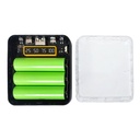 DIY Kit 3Pcs 18650 Battery Box With 4-Wire Interfaces LED Digital Display Portable Battery Charge Storage Case