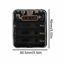 DIY Kit 3Pcs 18650 Battery Box With 4-Wire Interfaces LED Digital Display Portable Battery Charge Storage Case
