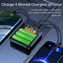 DIY Kit 3Pcs 18650 Battery Box With 4-Wire Interfaces LED Digital Display Portable Battery Charge Storage Case