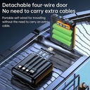 DIY Kit 3Pcs 18650 Battery Box With 4-Wire Interfaces LED Digital Display Portable Battery Charge Storage Case