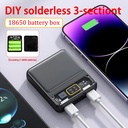 DIY 3 Slots 18650 Power Bank Housing DC 5V/2A Battery Storage Boxes USB MICRO TYPE-C Digital Battery Cases Holder