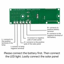 3.2V3.7V Solar Street Lamp Controller Circuit Board of PIR Human Body Induction Solar Lamp with Remote Control Function