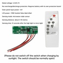 3.2V3.7V Solar Street Lamp Controller Circuit Board of PIR Human Body Induction Solar Lamp with Remote Control Function
