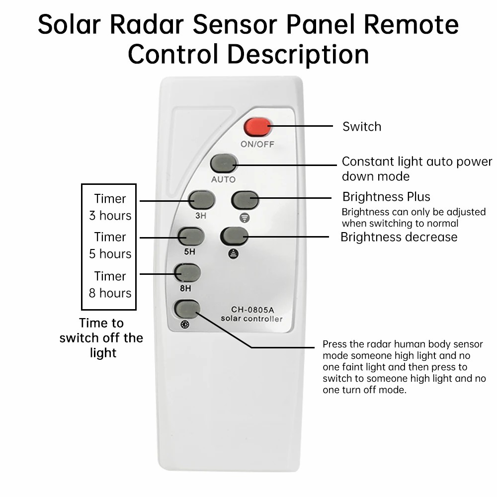 3.2V3.7V Solar Street Lamp Controller Circuit Board of PIR Human Body Induction Solar Lamp with Remote Control Function
