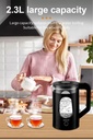 SOKANY 2.3L 2000W High-power Electric Kettle Household Food-grade Stainless Steel Double-layer Thermal Insulation Electric Kettle
