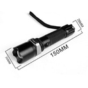 Q5 aluminum alloy bright zoom flashlight Rechargeable Li-ion 18650 Zoom led  Flashlight