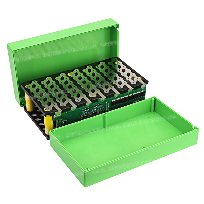 48V 12AH Battery Storage Box 6X14 18650 Holder 13S 30A BMS with Welding Nickel DIY Lithium Battery Battery Storage Box (Battery not include)