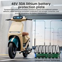 48V 12AH Battery Storage Box 6X14 18650 Holder 13S 30A BMS with Welding Nickel DIY Lithium Battery Battery Storage Box (Battery not include)