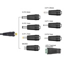 30W Universal Power Adapter 3V 4.5V 5V 6V 7.5V 9V 12V AC DC Charger Converter + 5V 2.1A USB Port With 8Pcs jack