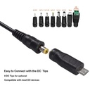30W Universal Power Adapter 3V 4.5V 5V 6V 7.5V 9V 12V AC DC Charger Converter + 5V 2.1A USB Port With 8Pcs jack