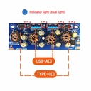 90W 4 port independent mobile phone fast charging charger module USB DC step-down QC3.0 vehicle energy storage power supply modification module