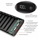 Welding-free 8-section 18650 mobile power fast charging kit Digital display screen power bank shell battery box assembly kit