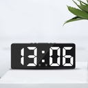 Multifunctional LED dual alarm clock with temperature and date display