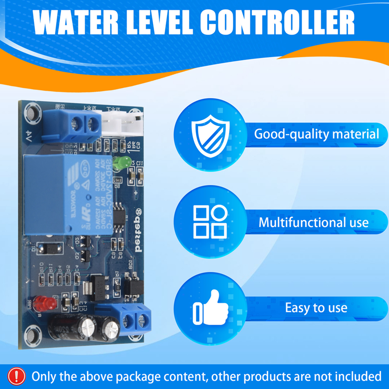 XH-M203 Full Automatic Water Level Controller Pump Switch Module AC/DC 12V Relay
