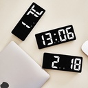 Multifunctional LED dual alarm clock with temperature and date display