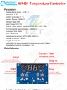 XH-W1401 DC12 intelligent digital display thermostat temperature controller upper and lower limit setting three windows synchronous display