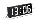 Multifunctional LED dual alarm clock with temperature and date display
