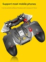 MEMO AK77 Game Trigger Phone Cooler Fan Game Controller Pubg Controller Mobile Trigger Shooter Joystick with Fan