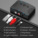 Bluetooth 5.3 Audio Receiver RCA 3.5mm AUX U-Disk USB Stereo Music Wireless Adapter