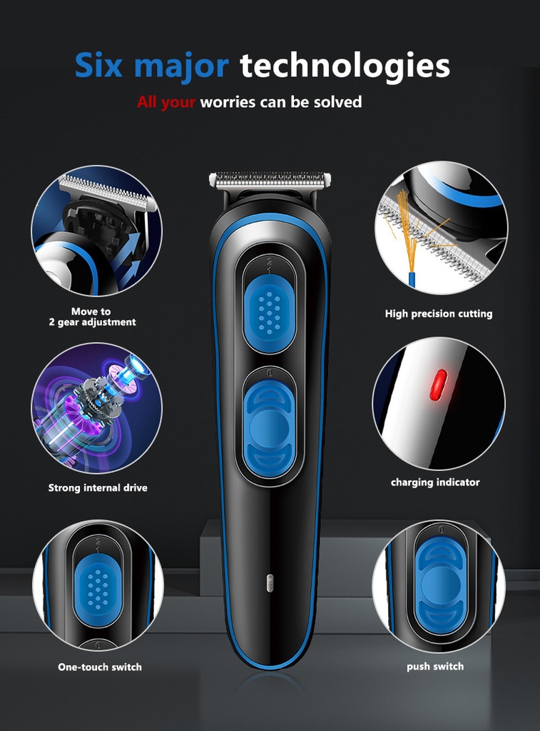 HIR0001159HUSB Charging Battery detachable Mini Low Noise Electric Hair Clipper