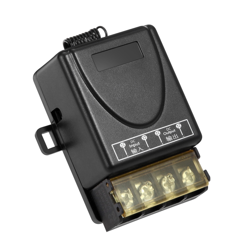 RF 433Mhz Wireless Remote Control Switch DC12-72V 30A High Current Relay Receiver With Remote