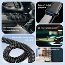 Bluetooth 5.4 Car Audio Adapter 3.5MM AUX Wireless Music Receiver With Mic Hands-free U-Disk Play