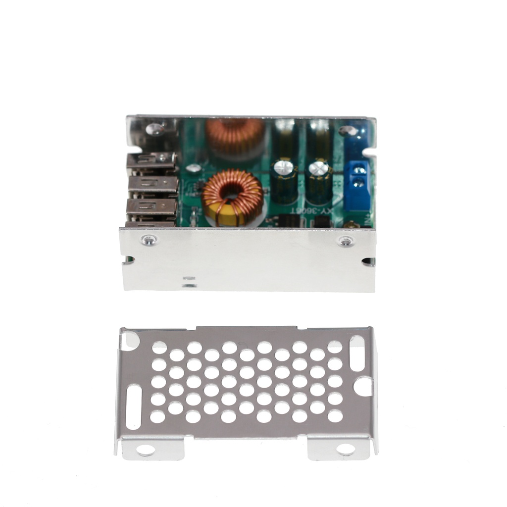 DC-DC DC 9-36V to 5V 5A Step Down Buck Converter Power Supply Module Voltage Regulator Transformer Board 4 USB with Case