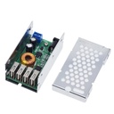 DC-DC DC 9-36V to 5V 5A Step Down Buck Converter Power Supply Module Voltage Regulator Transformer Board 4 USB with Case