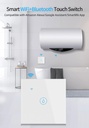 Tuya Wifi Boiler Smart Switch 40A 8000W High Power Water Heater Switches EU/US Standard Luxuray Glass Touch Timer Voice Control