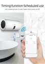 Tuya Wifi Boiler Smart Switch 40A 8000W High Power Water Heater Switches EU/US Standard Luxuray Glass Touch Timer Voice Control