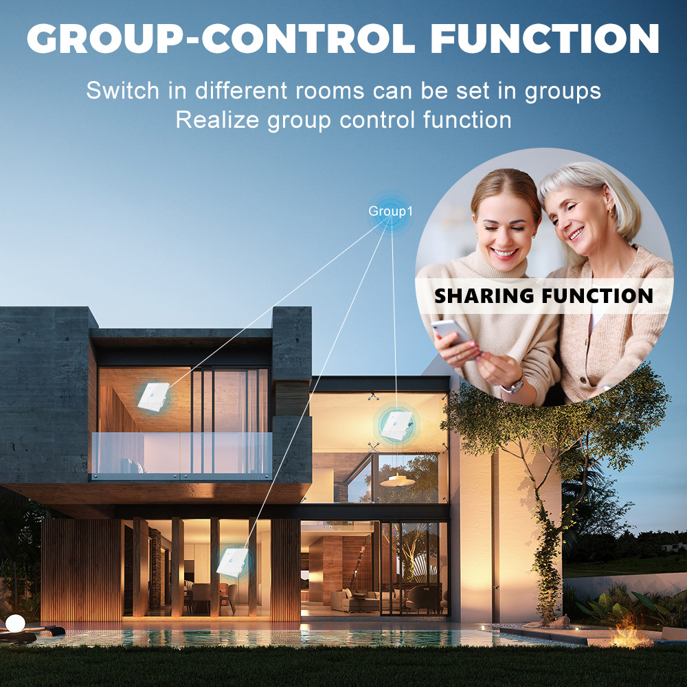 Tuya Wifi Boiler Smart Switch 40A 8000W High Power Water Heater Switches EU/US Standard Luxuray Glass Touch Timer Voice Control