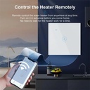 Tuya Wifi Boiler Smart Switch 40A 8000W High Power Water Heater Switches EU/US Standard Luxuray Glass Touch Timer Voice Control