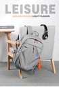Multifunctional Business Notebook Backpack USB Charging Waterproof Film Men's Back bag Casual Bag