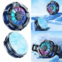 X106 Magnetic & Back Clip Phone Cooling Fan Radiator with Digital Display 3 Speeds Adjustable RGB Phone Cooler