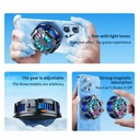 X106 Magnetic & Back Clip Phone Cooling Fan Radiator with Digital Display 3 Speeds Adjustable RGB Phone Cooler