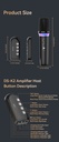 DS-K2 Karaoke Companion Bluetooth Wireless Moving-Coil Microphone With RGB Light KTV DSP Mixer System