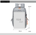 Multifunctional Business Notebook Backpack USB Charging Waterproof Film Men's Back bag Casual Bag