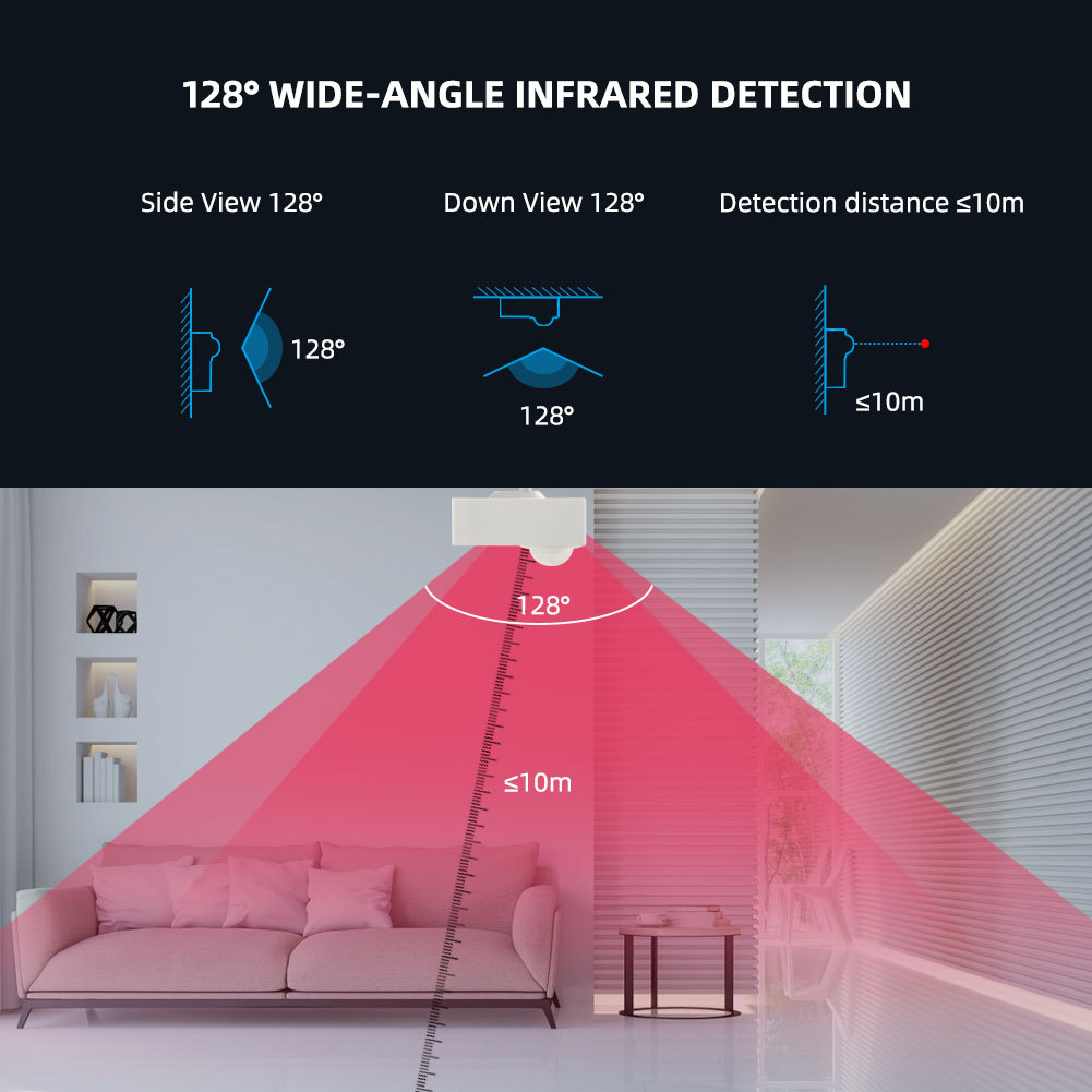 Tuya WiFi PIR Motion Sensor Human Body Movement Infrared Sensor Wireless Smart Life APP Home Security Alarm System