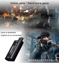 HD 4K To 1080p HDMI Video Capture Card USB 2.0 Game Grabber Recorder for PS3 PS4 DVD Camera Recording Notebook PC Live Streaming