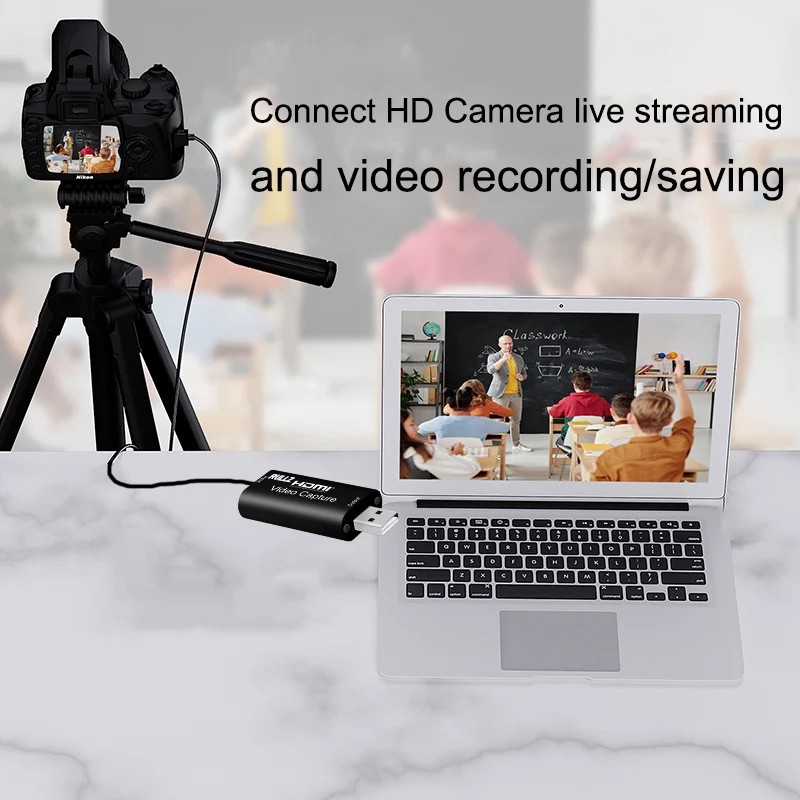 HD 4K To 1080p HDMI Video Capture Card USB 2.0 Game Grabber Recorder for PS3 PS4 DVD Camera Recording Notebook PC Live Streaming