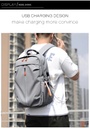 Multifunctional Business Notebook Backpack USB Charging Waterproof Film Men's Back bag Casual Bag