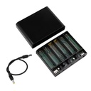 5V 9V 12V 60W Output 6x 18650 Battery UPS Uninterrupted Power Supply DIY Power Bank Box