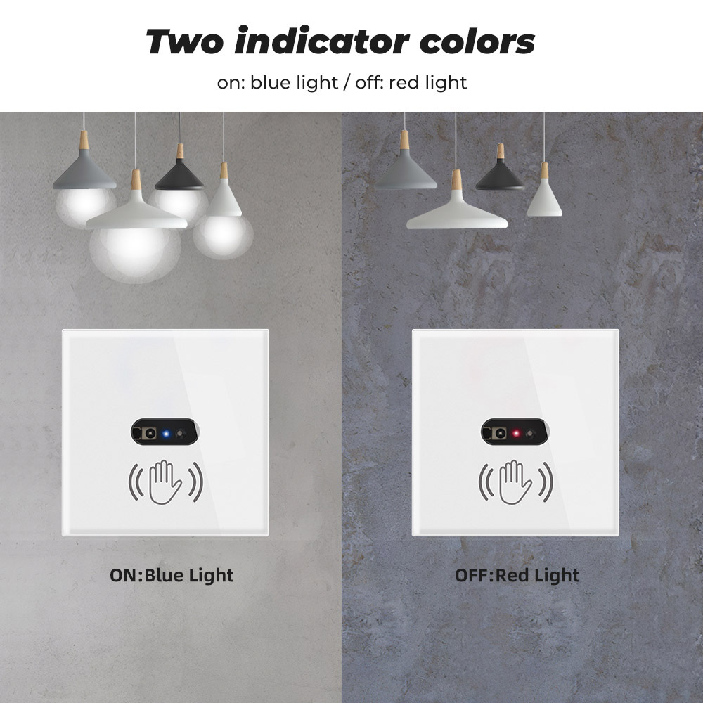 Wall infrared sensor wave switch light IR Motion Activated Wave Sensing Switch On Off Lamp