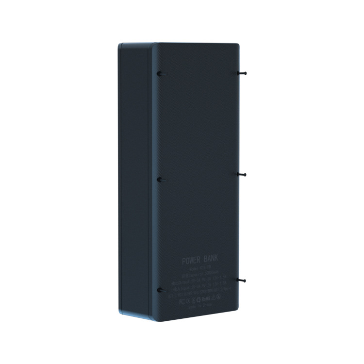 Detachable QC3.0 PD LCD Display DIY 16x18650 Power Bank Battery CASE, (Without Batteries), Detachable design