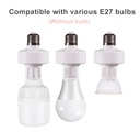 E27 Wireless Remote Control Light Lamp Screw Base ON/Off Switch Socket Holder 15M Range RC Smart Device 220V