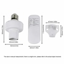 E27 Wireless Remote Control Light Lamp Screw Base ON/Off Switch Socket Holder 15M Range RC Smart Device 220V