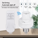 E27 Wireless Remote Control Light Lamp Screw Base ON/Off Switch Socket Holder 15M Range RC Smart Device 220V